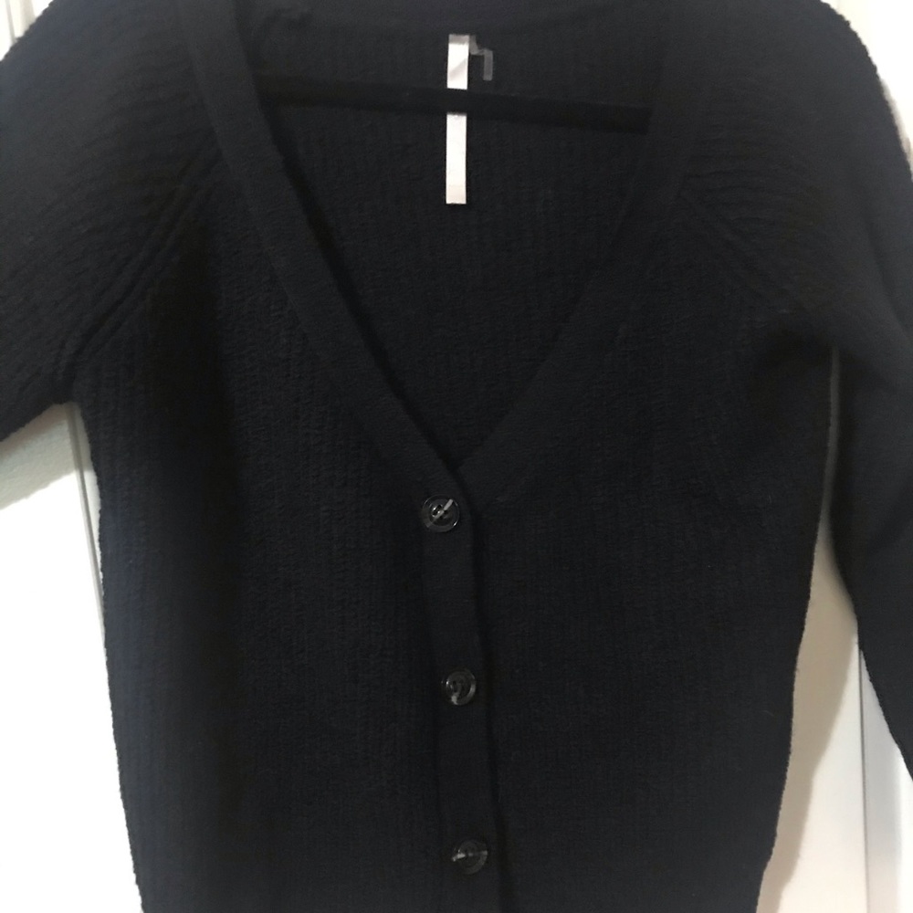 Black Buttoned Cardigan/Sweater